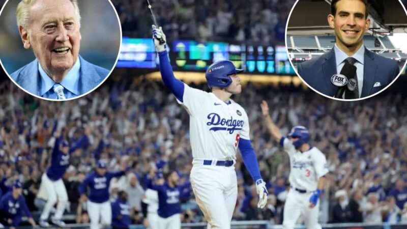 Joe Davis honors Vin Scully with call on Freddie Freeman grand slam