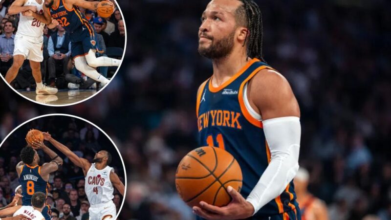 Knicks blow 13-point lead, survive Jalen Brunson injury scare in loss to Cavaliers