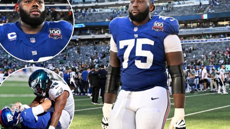 Giants could shuffle O-line after Joshua Ezeudu experiment fails again