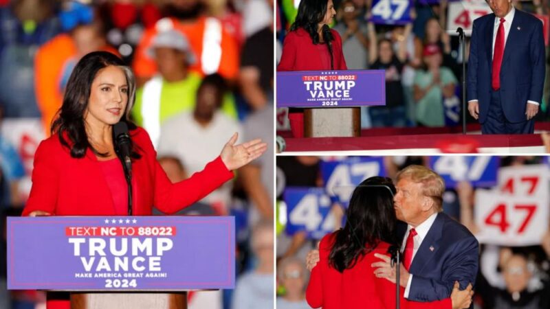 Former Dem Rep. Tulsi Gabbard announces she’s joined Republican Party at Trump rally