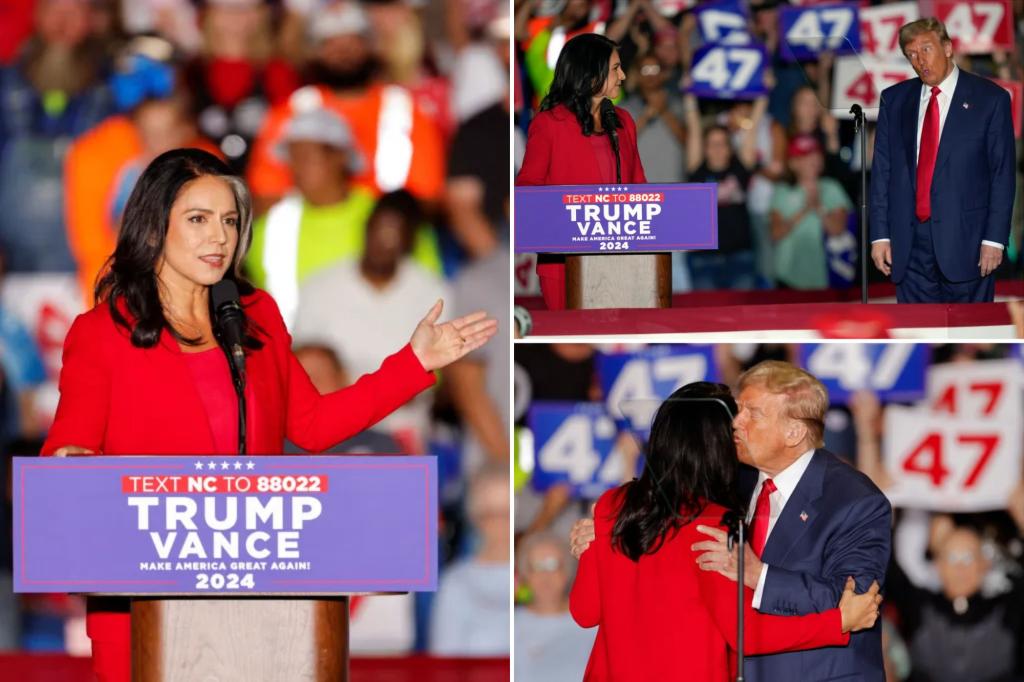 Former Dem Rep. Tulsi Gabbard announces she’s joined Republican Party at Trump rally