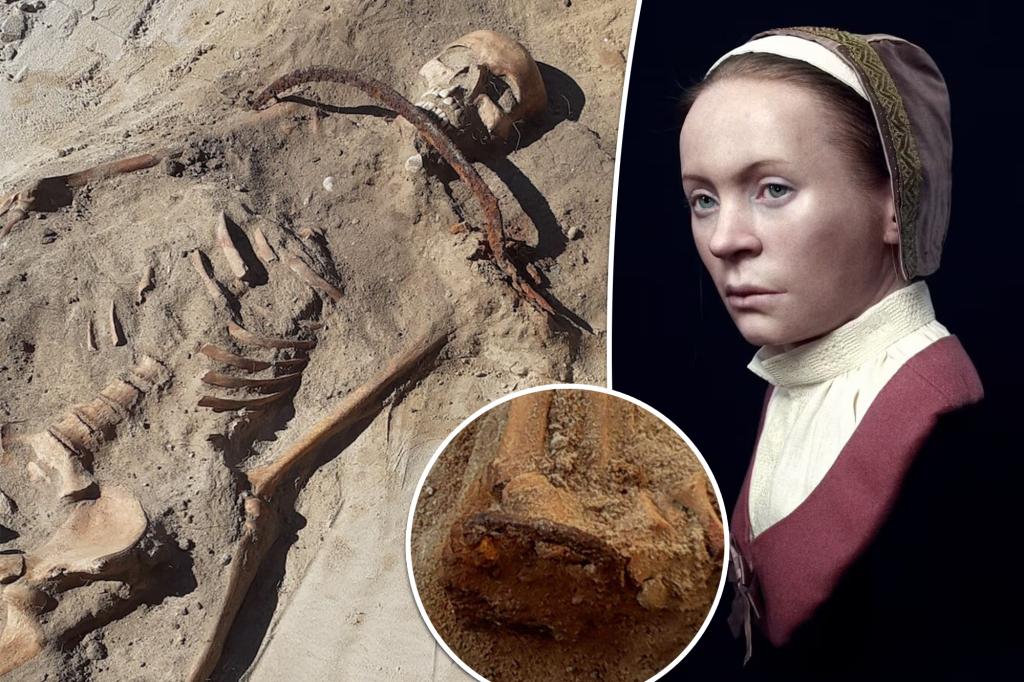 ‘Real-life vampire’ discovered padlocked and pinned inside grave