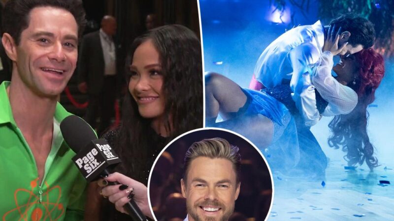 ‘Dancing With the Stars’ partners Jenn Tran, Sasha Farber joke about Derek Hough ‘shipping’ them