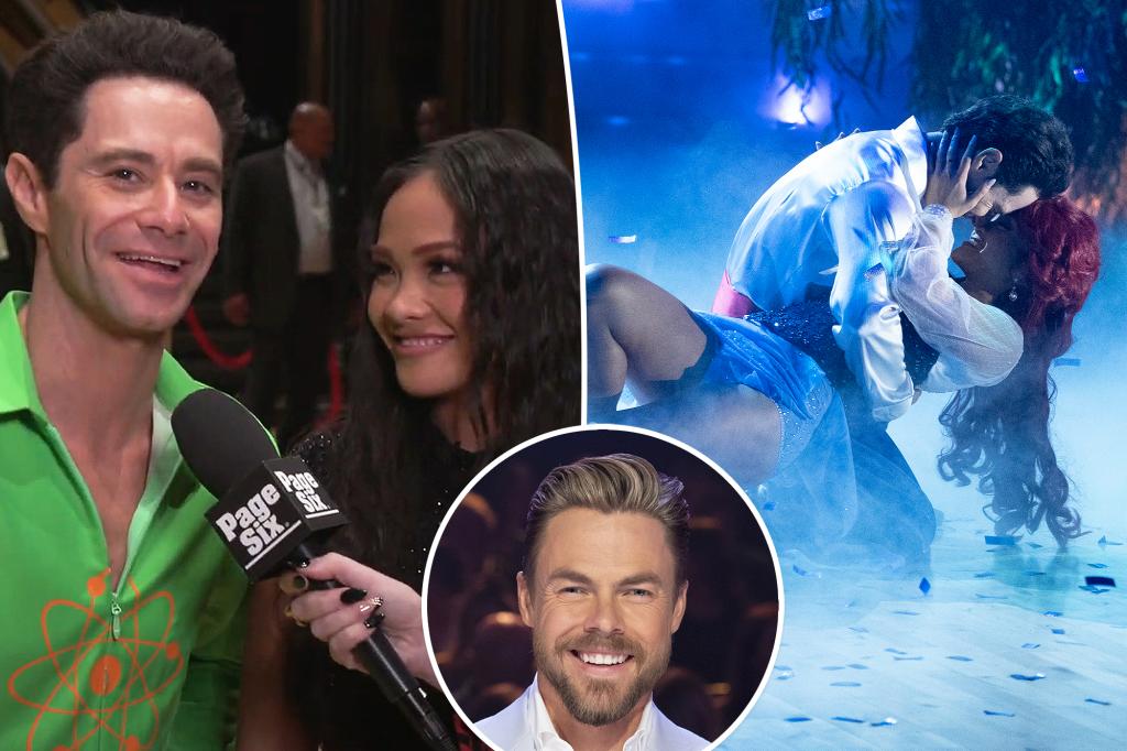 ‘Dancing With the Stars’ partners Jenn Tran, Sasha Farber joke about Derek Hough ‘shipping’ them