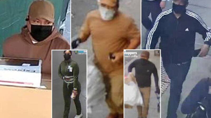 5 masked burglars steal jewelry, cell phones, Gucci items in 3-month NYC burglary spree from US, FedEx trucks: cops