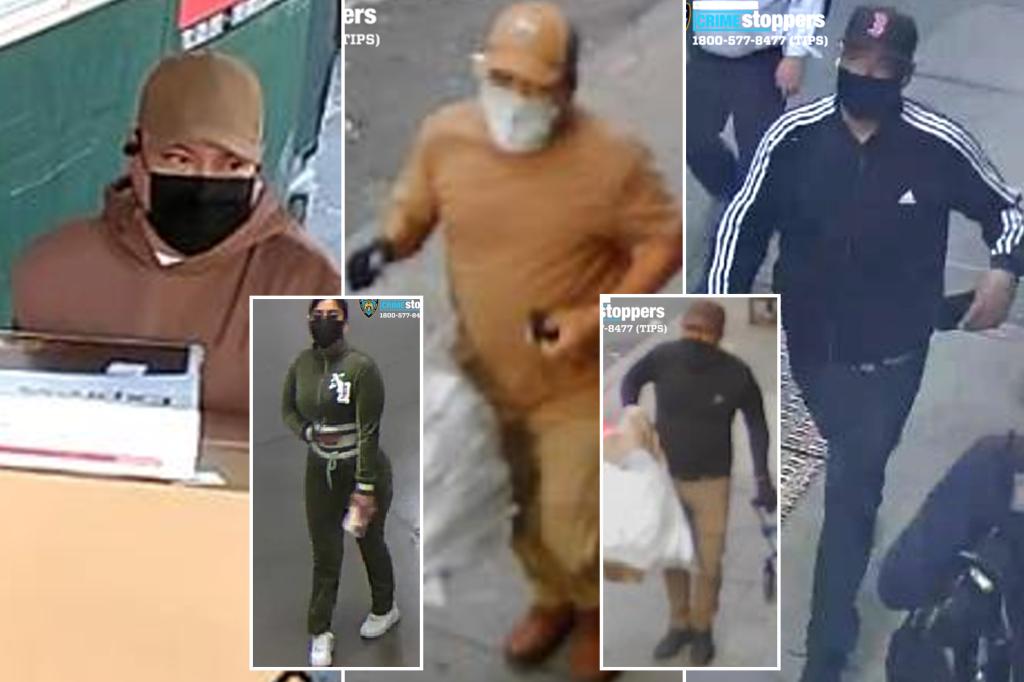 5 masked burglars steal jewelry, cell phones, Gucci items in 3-month NYC burglary spree from US, FedEx trucks: cops