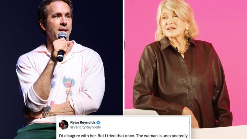 Ryan Reynolds has met Martha Stewart twice, confused by her dig: report