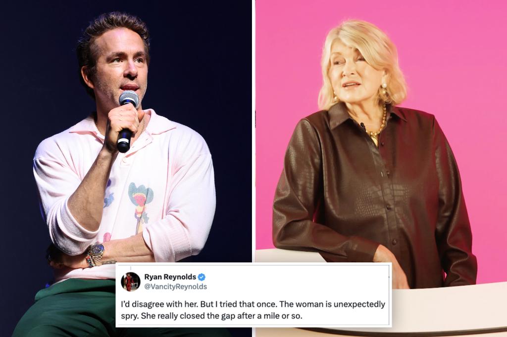 Ryan Reynolds has met Martha Stewart twice, confused by her dig: report