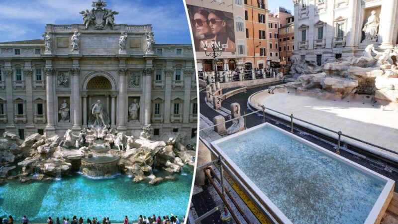 Rome’s Trevi fountain shuttered as officials plan to charge admission