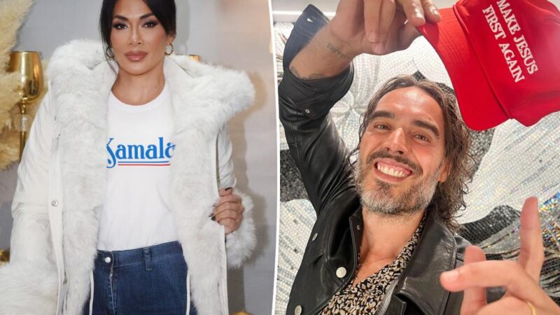 Nicole Scherzinger seen wearing Kamala Harris shirt before supporting pro-Trump post