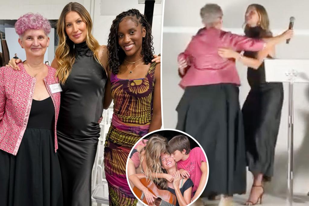 Pregnant Gisele Bündchen shows off baby bump in first post