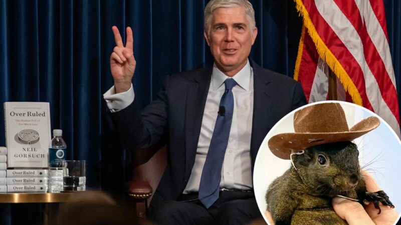 SCOTUS Justice Neil Gorsuch shout-outs P’Nut the Squirrel in speech about government overreach