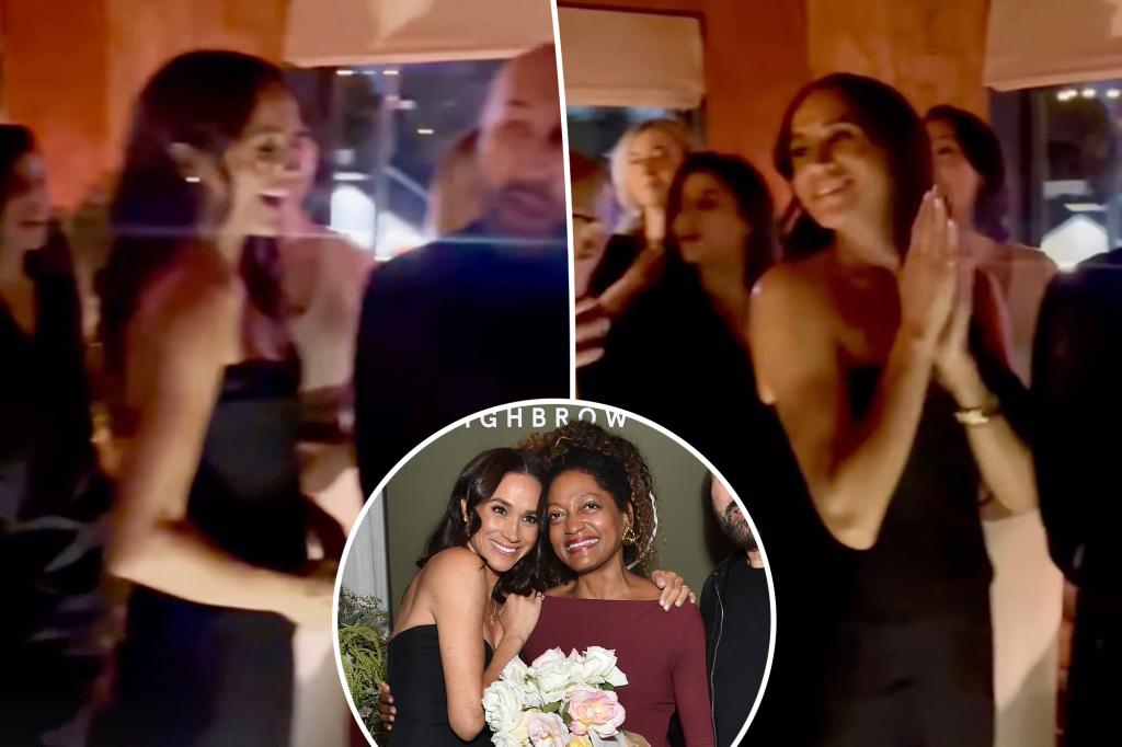 Meghan Markle dances with close pals during night out in Los Angeles without Prince Harry