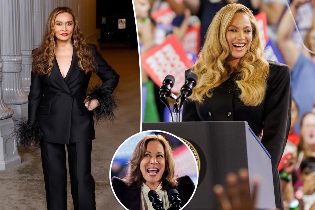 Beyoncé’s mom reacts to rumor singer was paid $10M for Kamala Harris rally