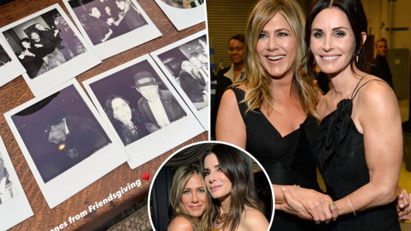 Jennifer Aniston posts heartwarming Friendsgiving pics from holiday party with Courteney Cox