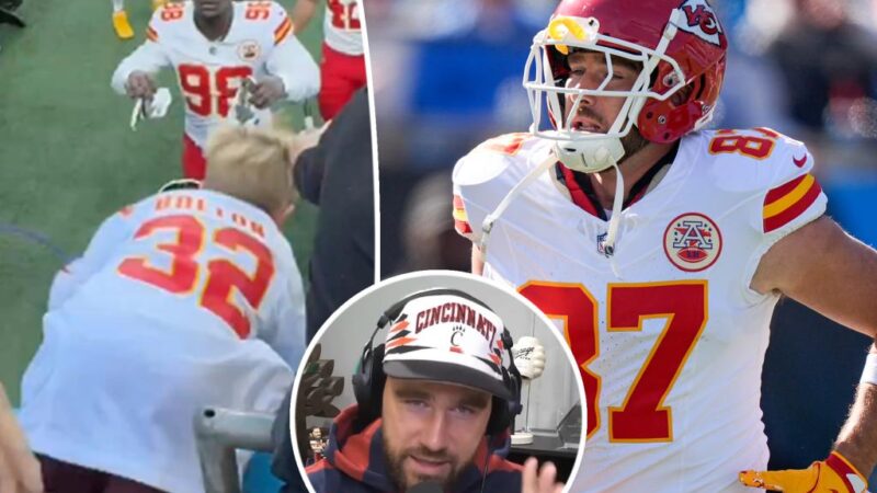 Travis Kelce admits he ‘kept on moving’ when he saw a little boy fall at NFL game