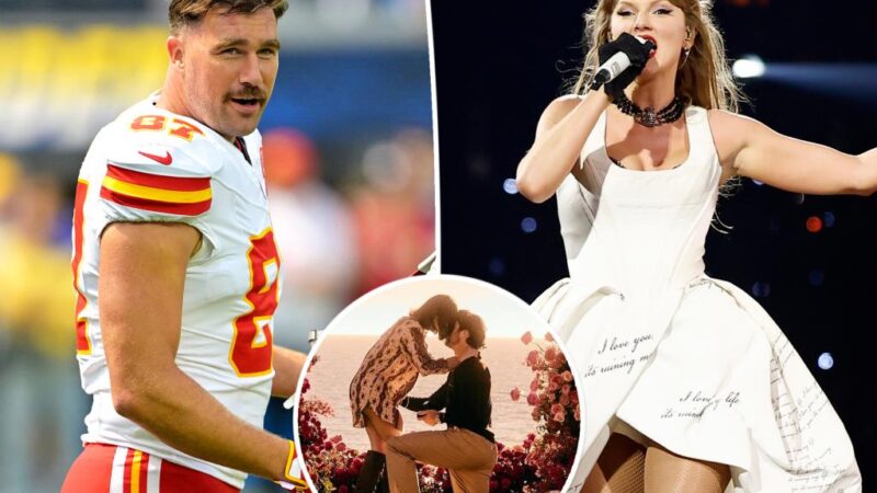 Fans weigh in after Taylor Swift and Travis Kelce react to Josh Allen and Hailee Steinfeld’s engagement