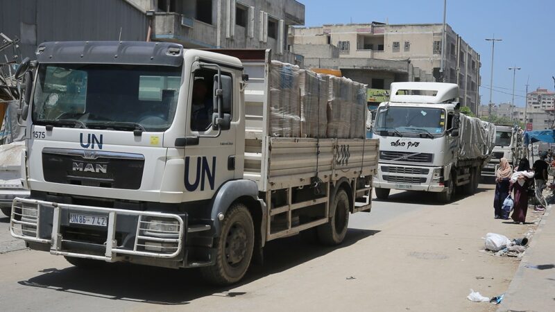 After 97 UN aid trucks in Gaza are ‘violently looted’ by armed men, food prices soar