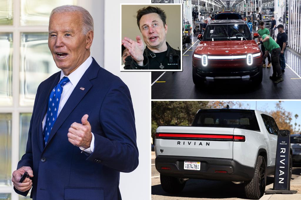 Biden administration loans $6.6B to struggling Tesla rival Rivian