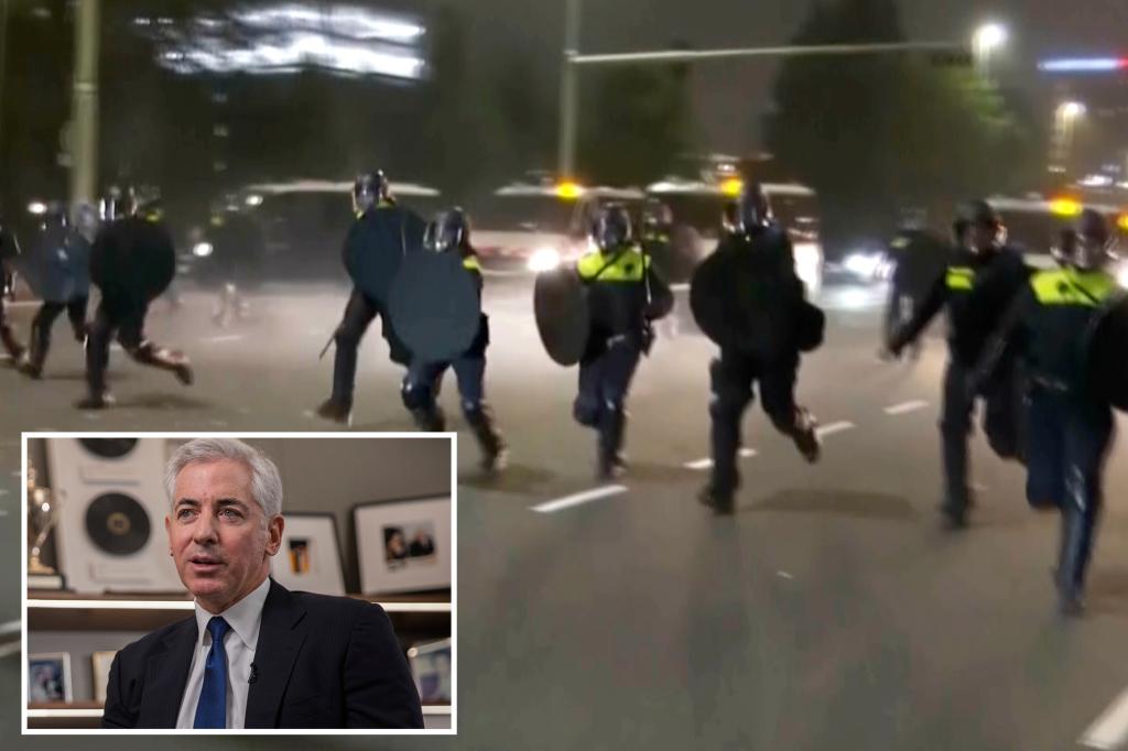 Bill Ackman vows to yank fund from stock exchange after Amsterdam soccer thugs target Jewish fans