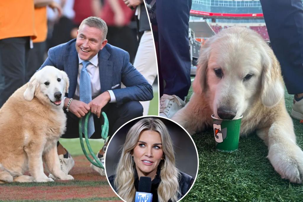 Charissa Thompson honors Kirk Herbstreit’s golden retriever Ben