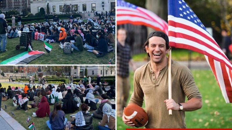 Columbia University student-veterans turn out to meet protestors