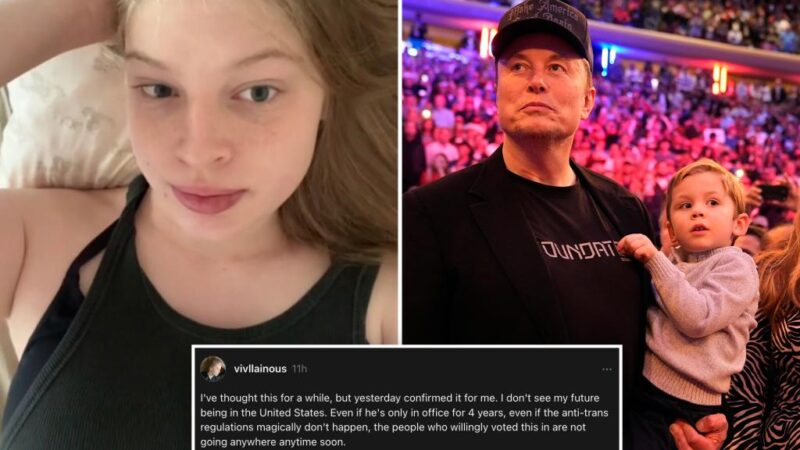 Elon Musk’s trans daughter Vivian Wilson says she’s leaving US after Trump win