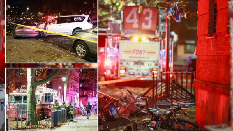 FDNY fire truck involved in crash in NYC Thanksgiving night