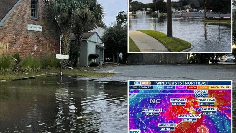 Flooding hits Charleston as powerful Carolina coastal storm develops