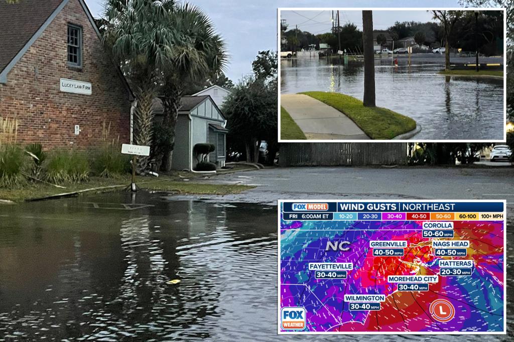 Flooding hits Charleston as powerful Carolina coastal storm develops