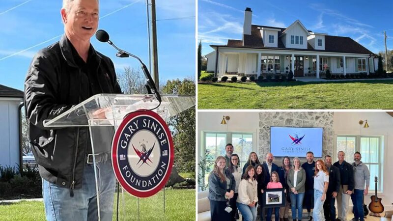 Gary Sinise Foundation, building company present free home to wounded Army veteran