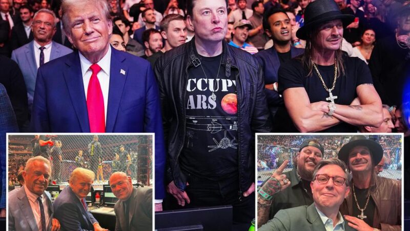 Here’s who Trump was with at UFC 309 at Madison Square Garden