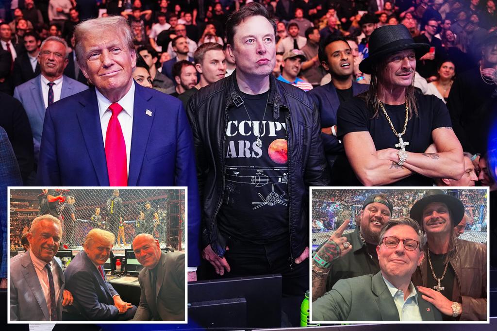 Here’s who Trump was with at UFC 309 at Madison Square Garden