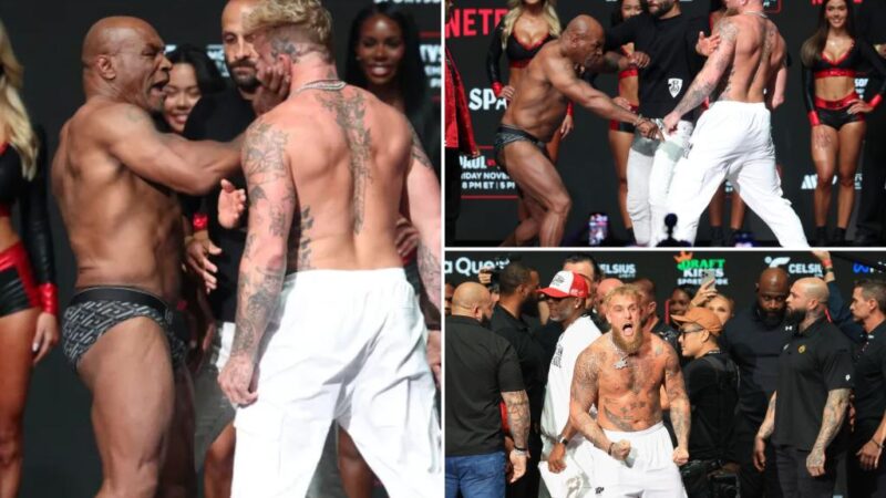 Here’s why Mike Tyson slapped Jake Paul at pre-fight weigh-in