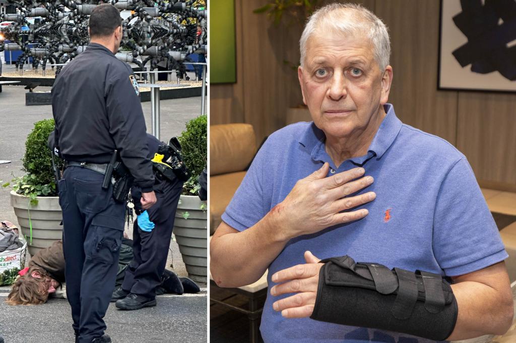 Homeless ‘lunatic’ shoves elderly NYC man after threatening others with ice pick: cops