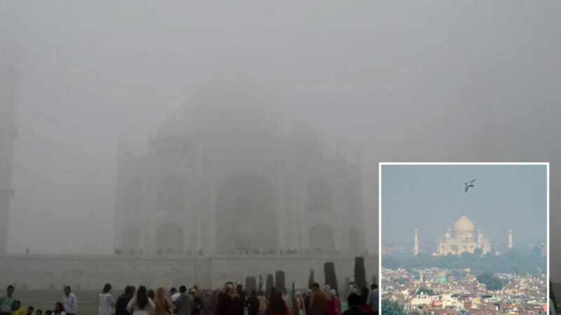 India’s capital, New Delhi, introduces stricter anti-pollution measures as toxic smog hides Taj Mahal