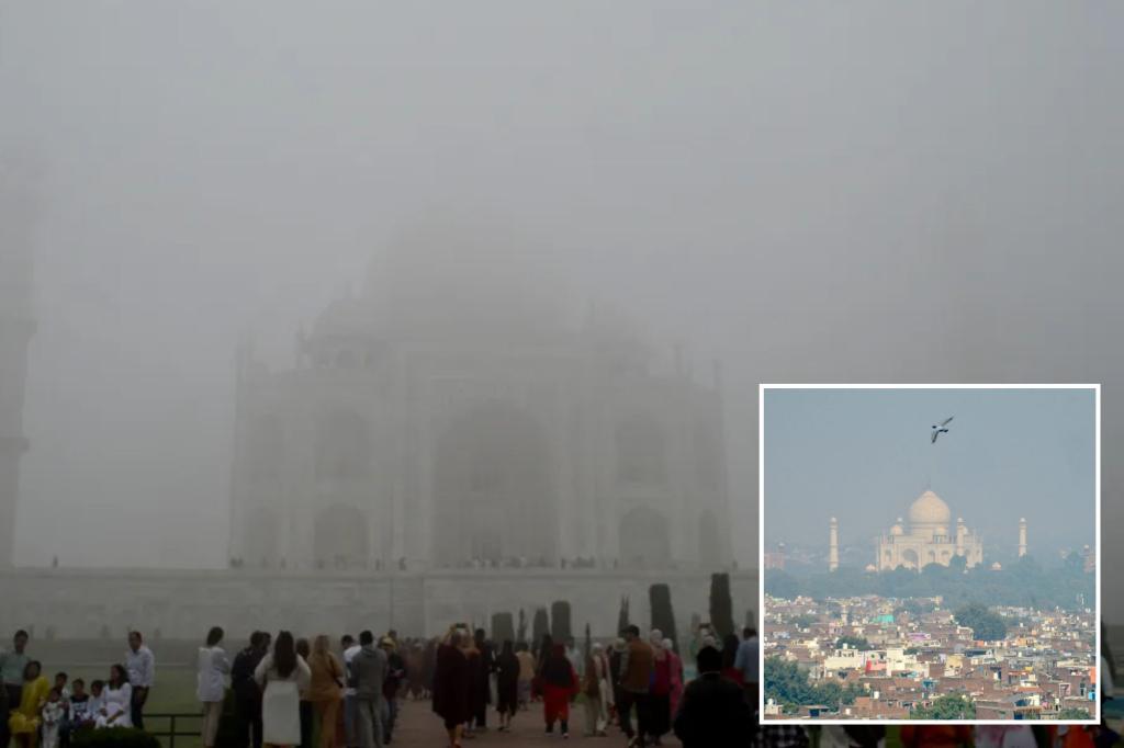 India’s capital, New Delhi, introduces stricter anti-pollution measures as toxic smog hides Taj Mahal