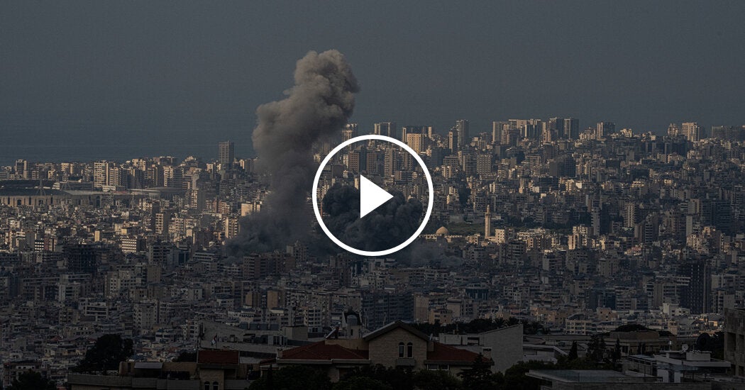 Israeli Airstrikes Hit Suburbs South of Beirut