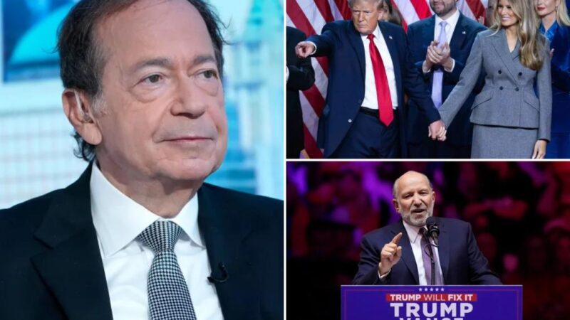 John Paulson won’t join Trump administration as treasury secretary