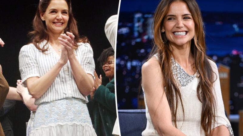 Katie Holmes reveals what happened when she forgot her line on Broadway