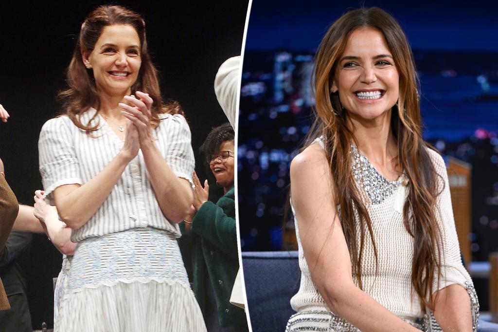 Katie Holmes reveals what happened when she forgot her line on Broadway