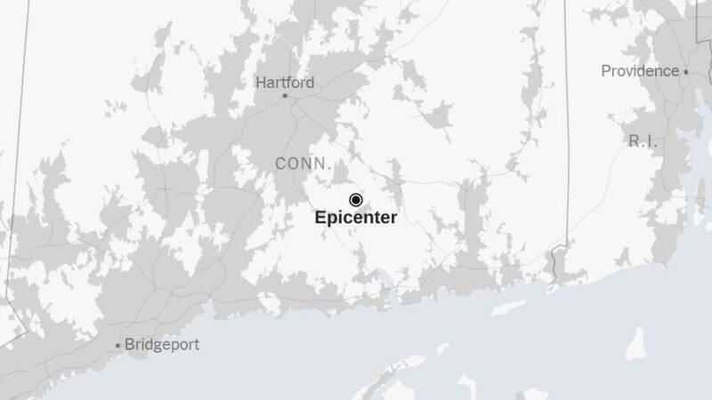 Map: 2.3-Magnitude Earthquake Strikes Connecticut