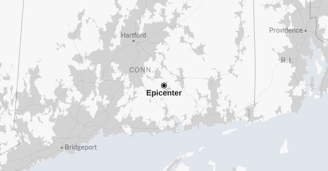 Map: 2.3-Magnitude Earthquake Strikes Connecticut