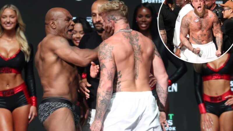 Mike Tyson slaps Jake Paul in wild weigh-in moment: ‘Talk is over’