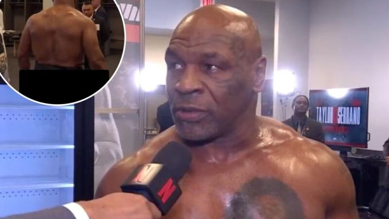 Netflix viewers saw Mike Tyson’s bare butt in pre-fight interview