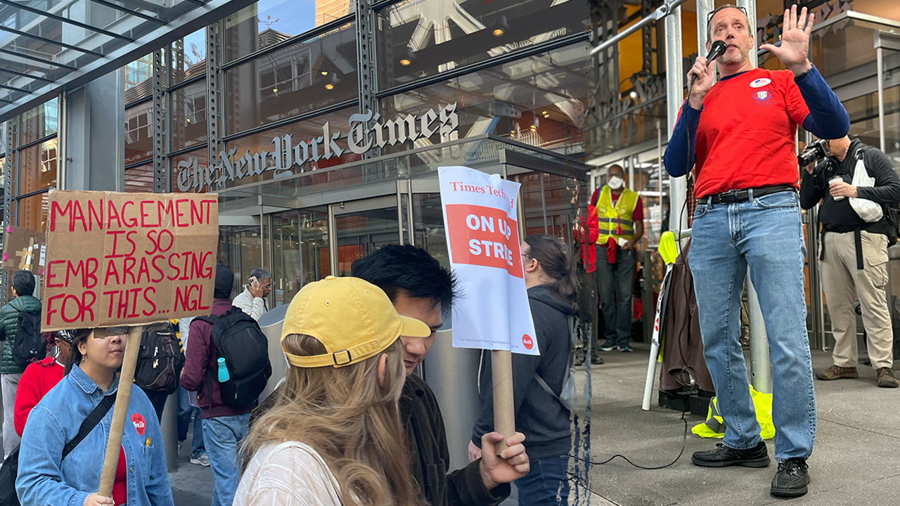 New York Times tech employees on strike discuss impact on election coverage: ‘No contract, no needle’