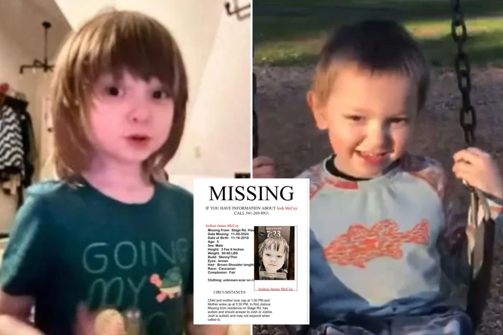 Oregon missing boy with autism, Joshua McCoy, found dead in Hauser