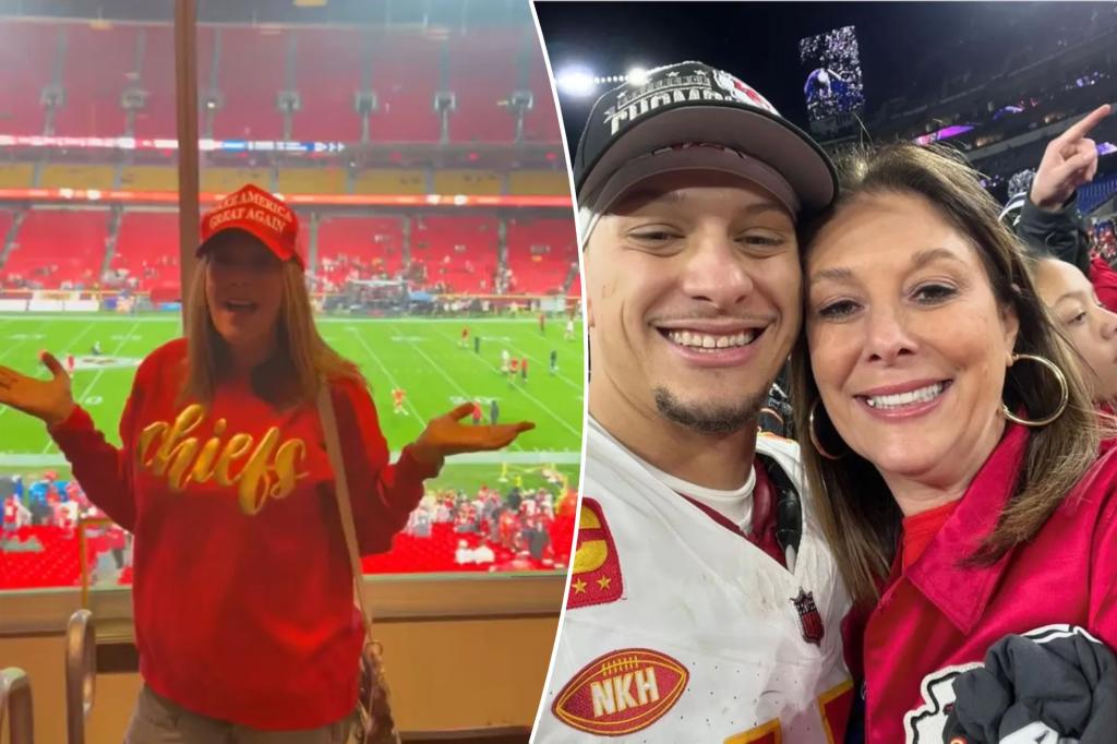 Patrick Mahomes’ mother, Randi, endorses Trump at Chiefs game: ‘Let’s do it!’