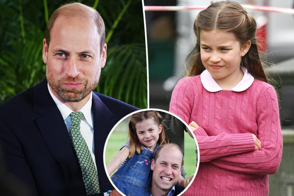 Princess Charlotte, 9, cried when dad Prince William grew a beard