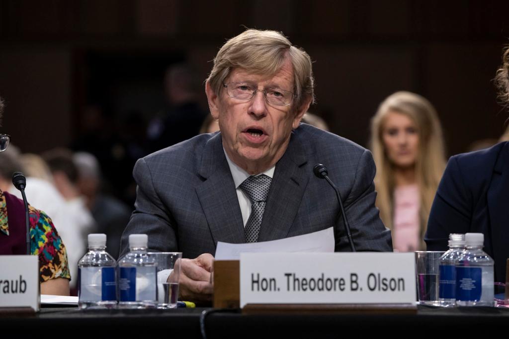 Prominent conservative lawyer Ted Olson, who argued Bush recount and same-sex marriage cases, dead at 84